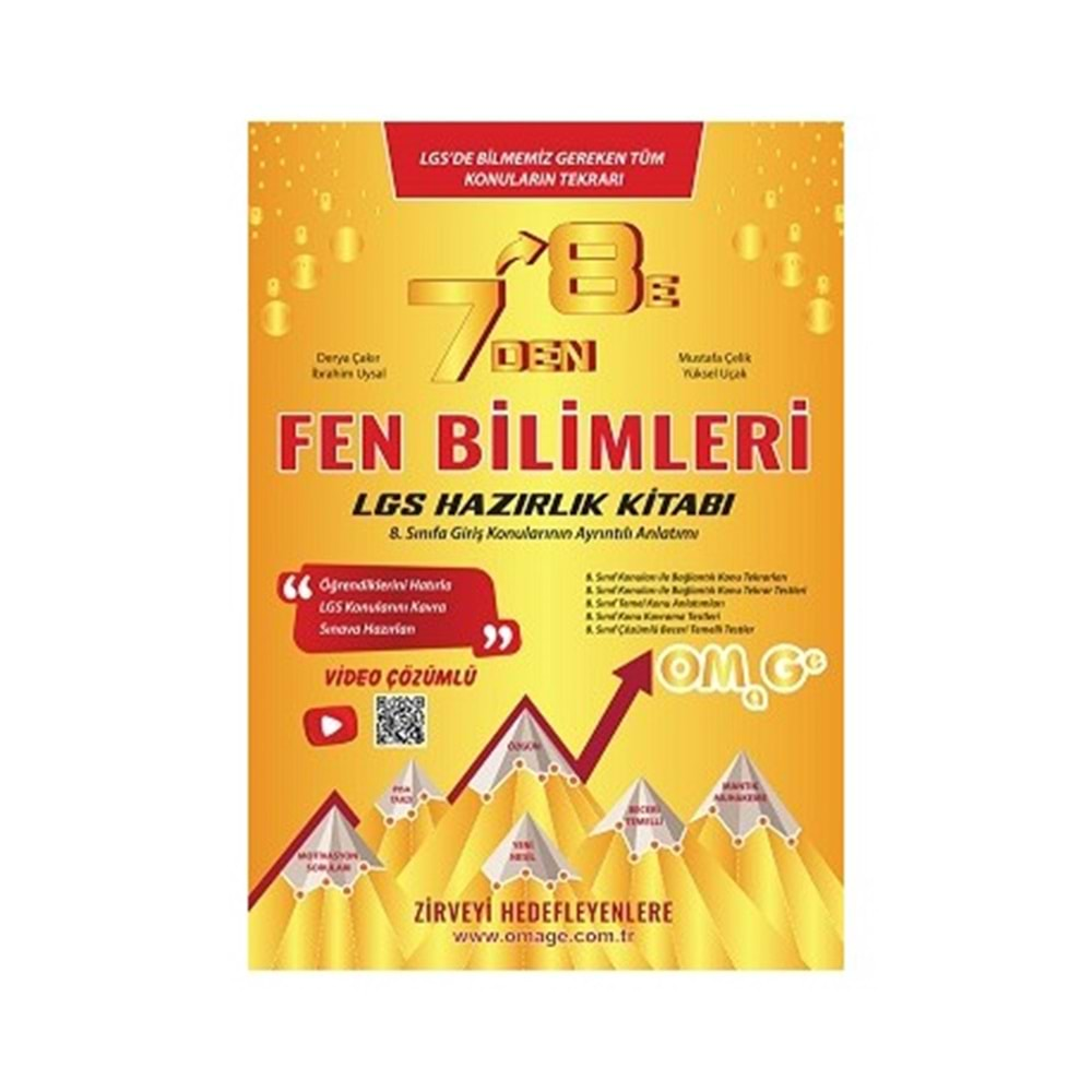 7 Den 8 E LGS Fen Bilimleri Hazırlık Kitabı