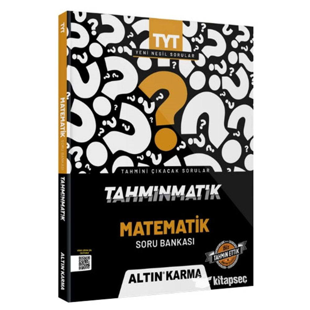 2022 TYT Matematik Tahminmatik Soru Bankası (Video Çözümlü) Altın Karma Yayınları