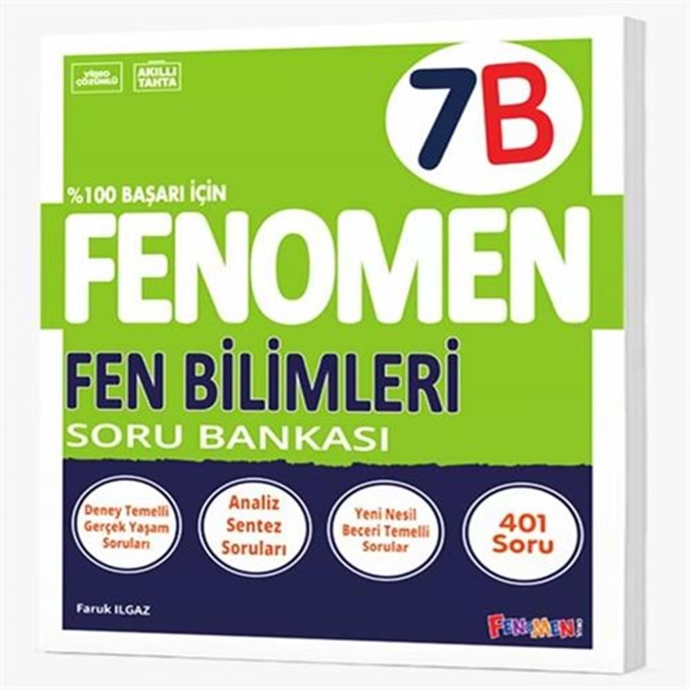 FENOMEN 7 FEN BİLİMLERİ B SORU BANKASI