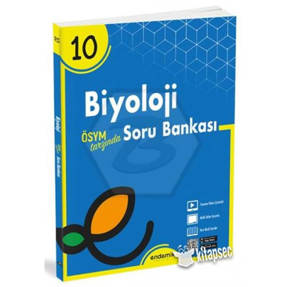 10. Sınıf Biyoloji Soru Bankası Endemik Yayınları