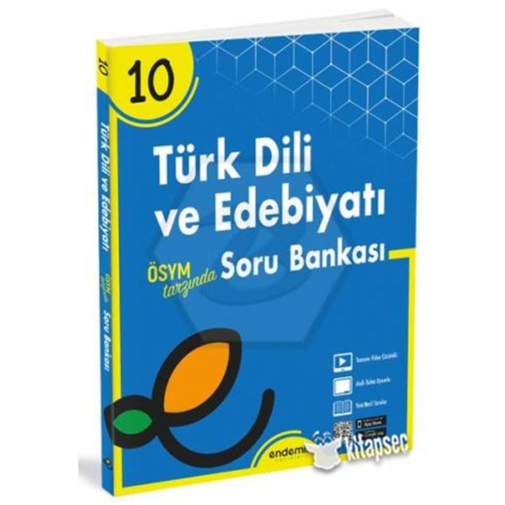 10. Sınıf Türk Dili ve Edebiyatı Soru Bankası Endemik Yayınları