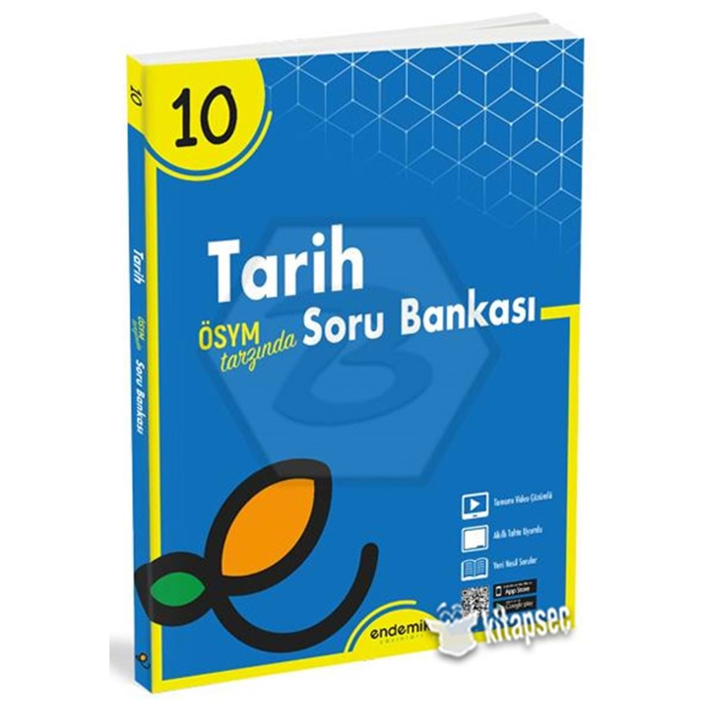 10. Sınıf Tarih Soru Bankası Endemik Yayınları