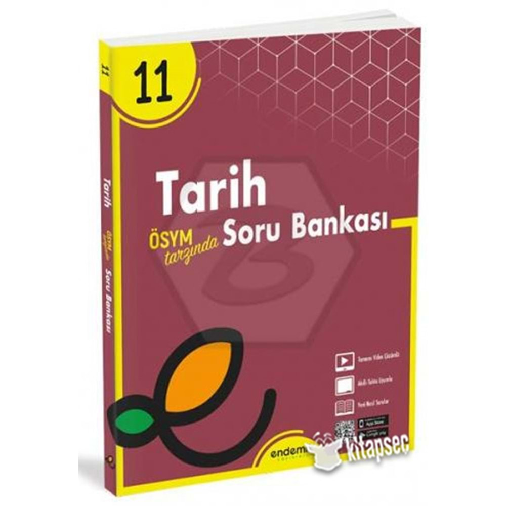 11. Sınıf Tarih Soru Bankası Endemik Yayınları