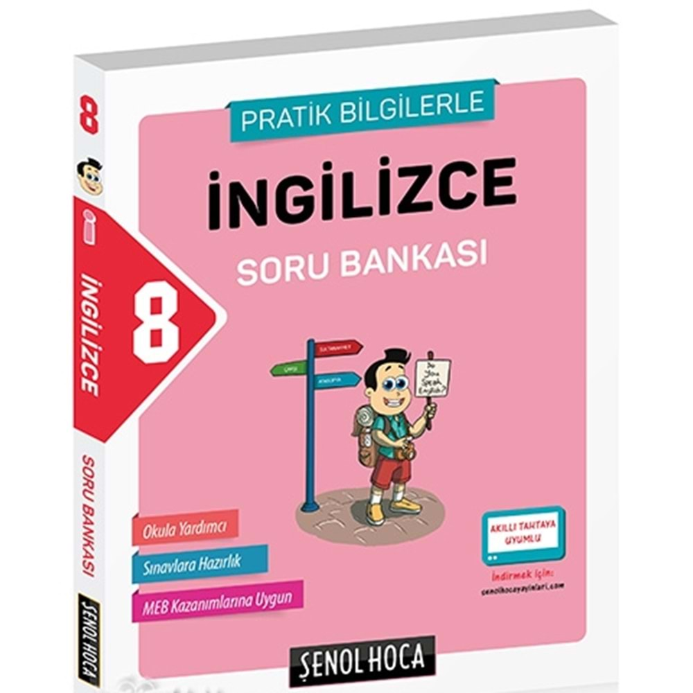 8. Sınıf İngilizce Soru Bankası (Pratik Bilgilerle) Şenol Hoca Yayınları