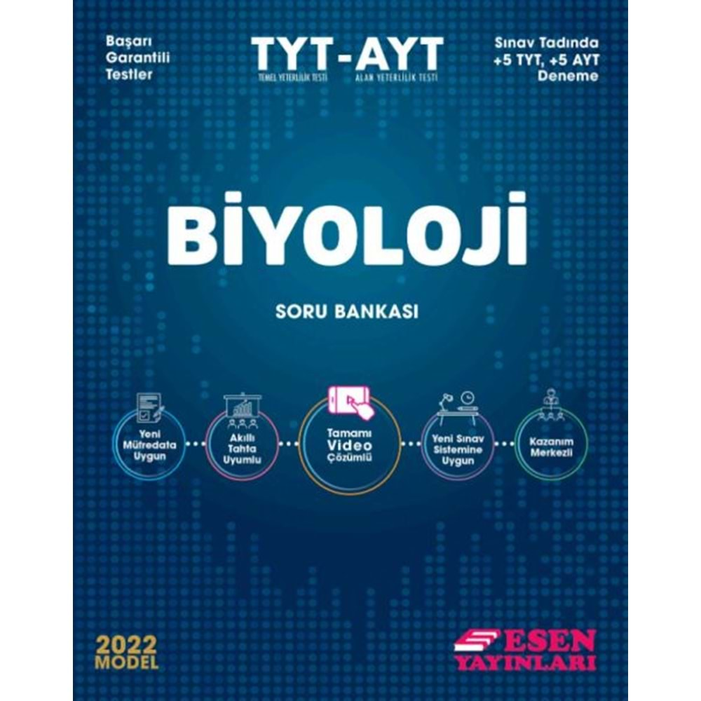 TYT-AYT Biyoloji Soru Bankası Esen Yayınları