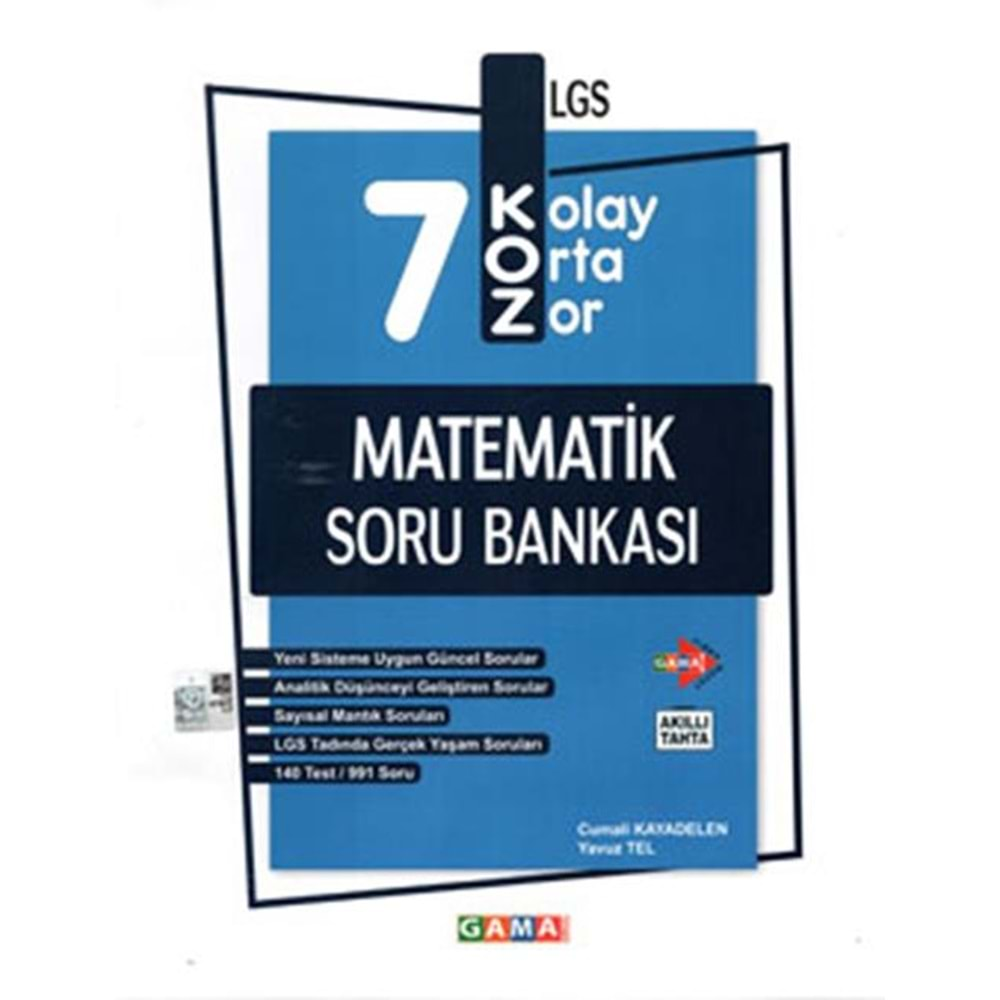 Gama 7. Sınıf Koz Matematik Soru Bankası Gama Yayınları