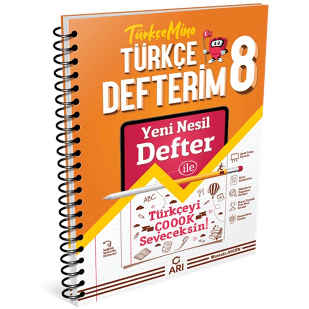 8 Sınıf Türkçemino Türkçe Defterim