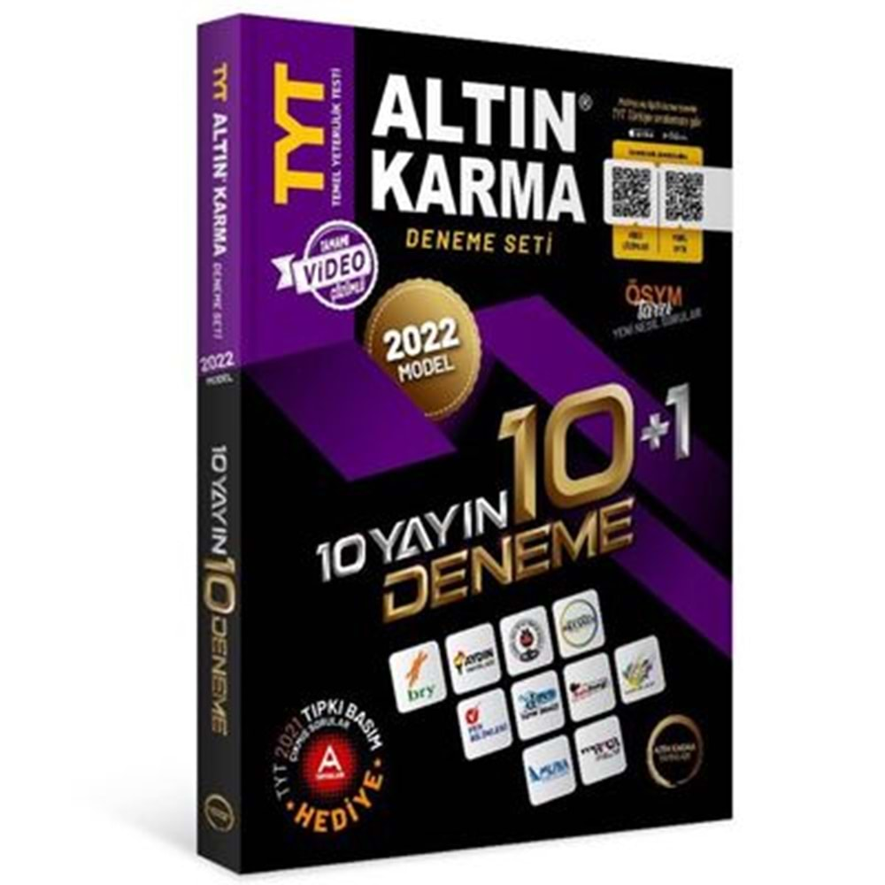 TYT 10 Farklı Yayın 10 Farklı Deneme Altın Karma