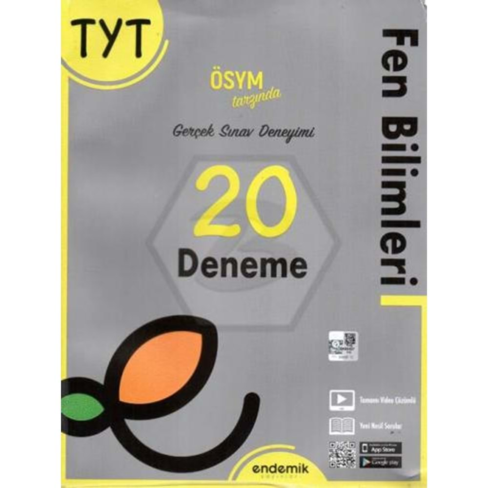 Endemik Yayınları TYT Fen Bilimleri 20 Deneme