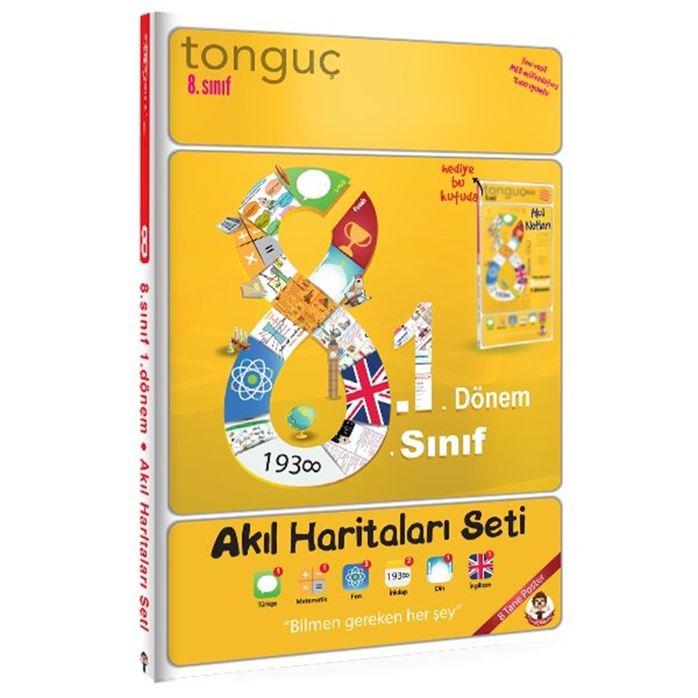 8. Sınıf 1. Dönem Akıl Haritaları Seti Tonguç Akademi