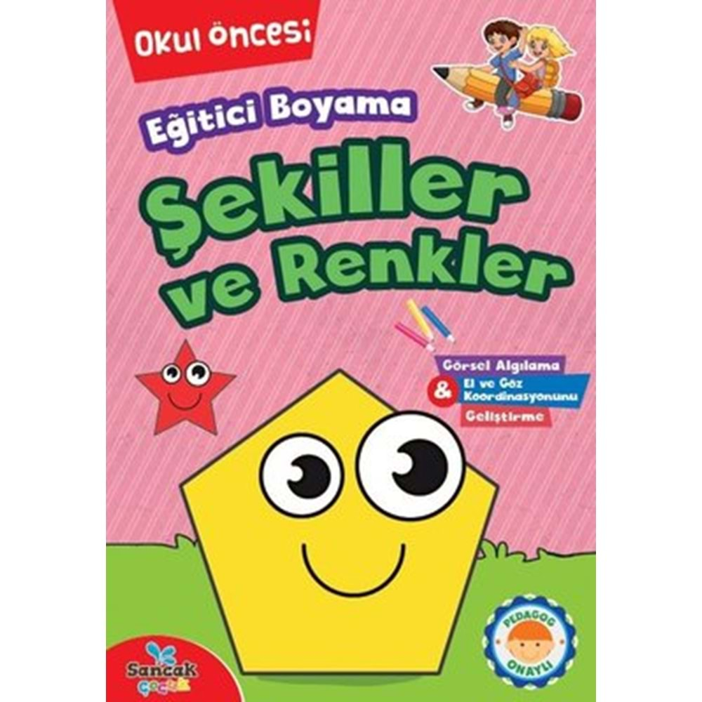 Eğitici Boyama - Şekiller ve Renkler Okul Öncesi