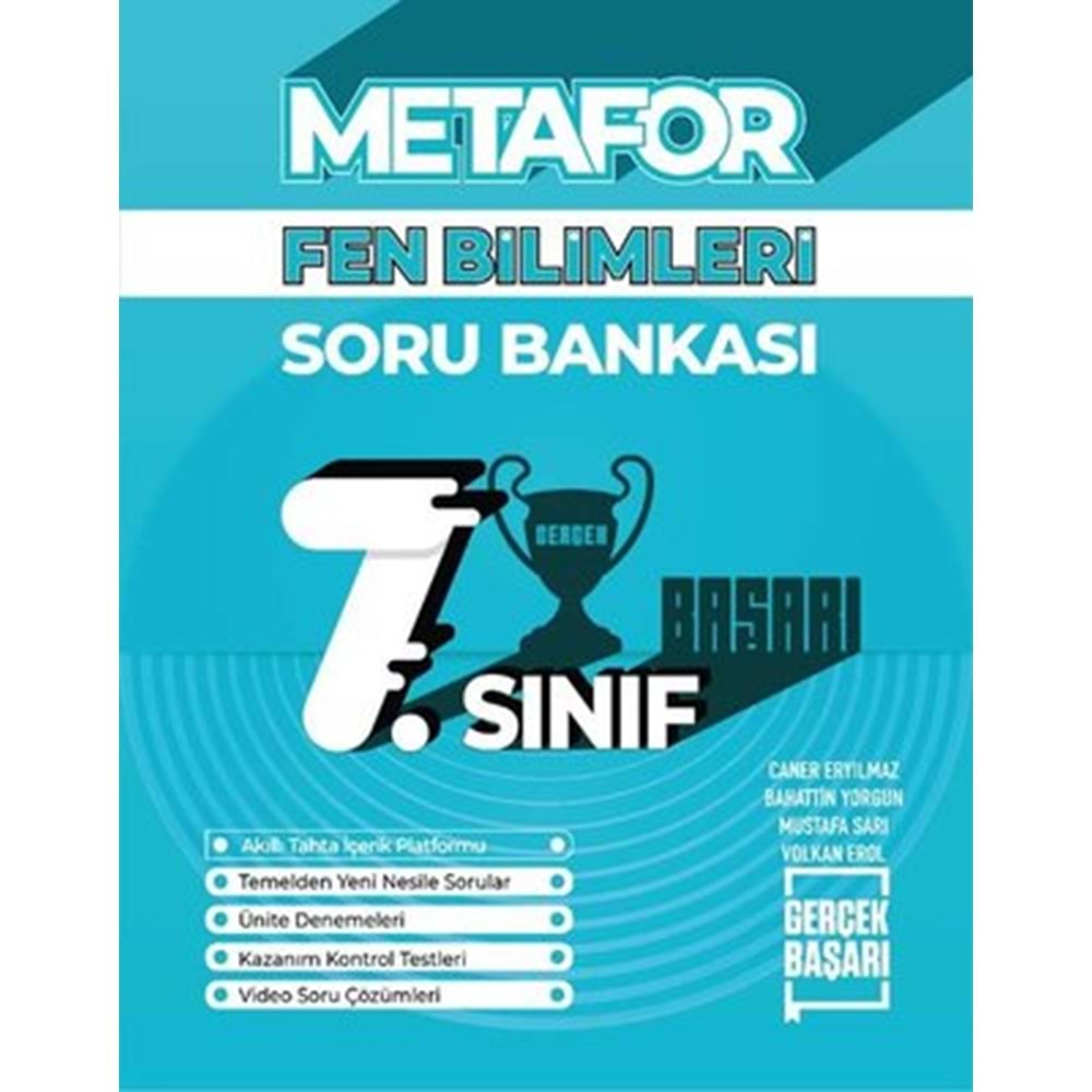 Metafor 7. Fen Bilimleri Soru Bankası Teas Press Yayıncılık