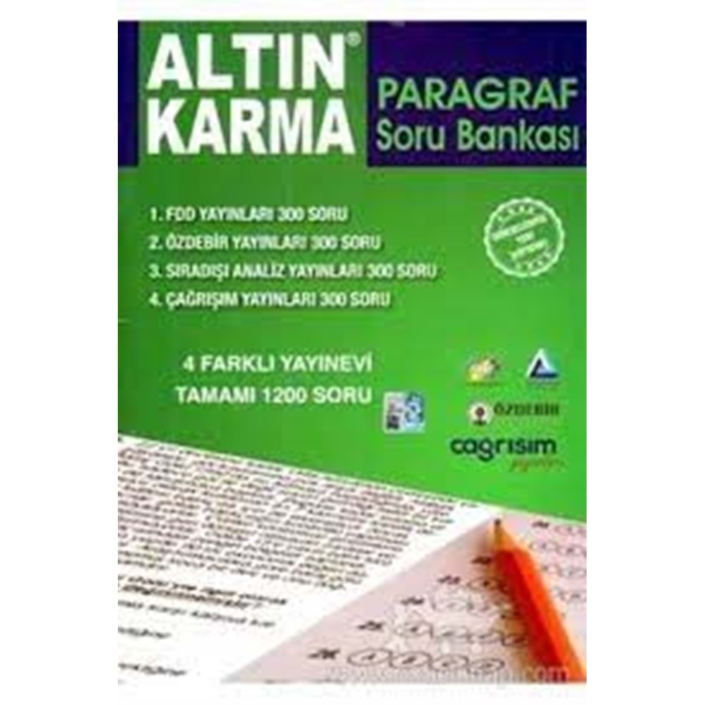 Altın Karma Paragraf Soru Bankası