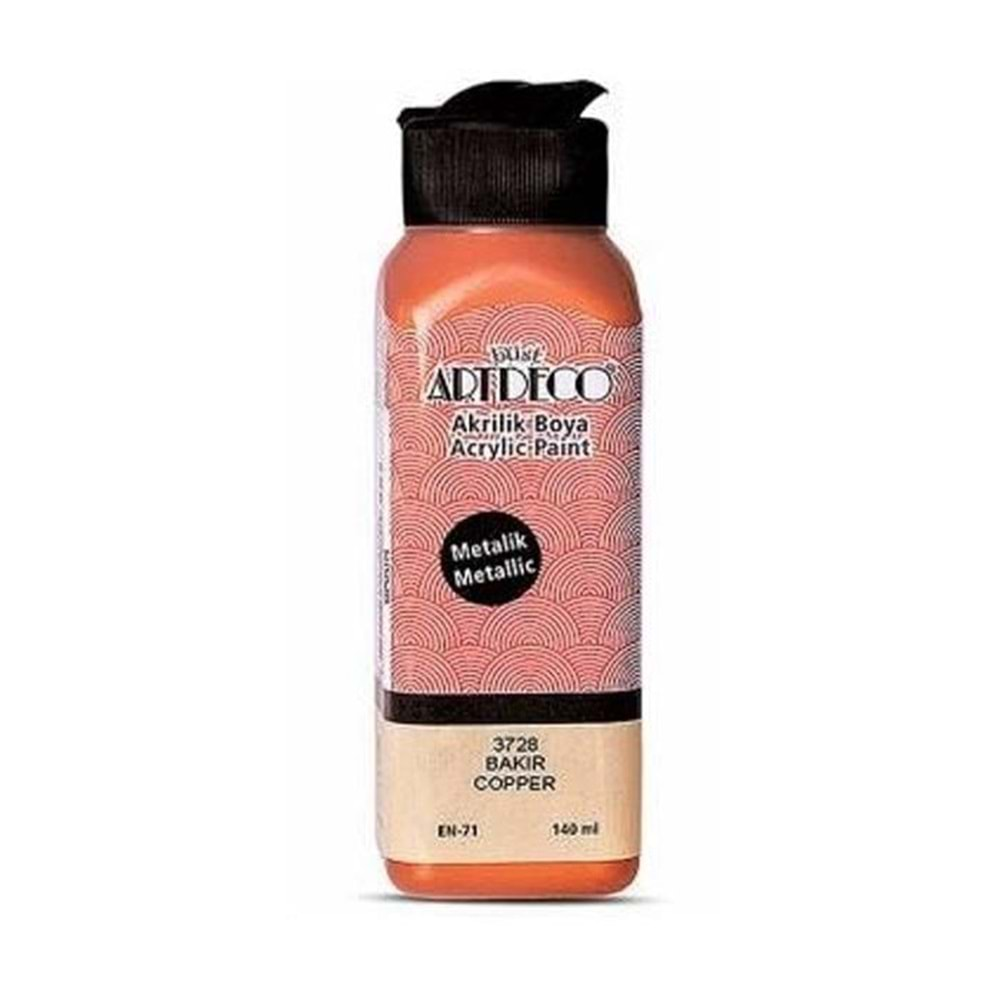 Artdeco Metalik Akrilik Boya Bakır 140 ml 3728