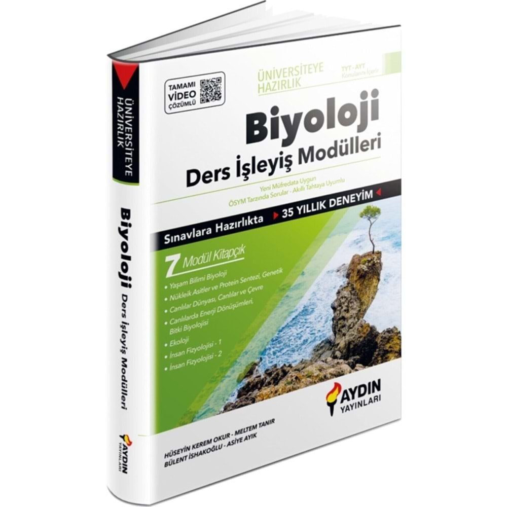 TYT Biyoloji Ders İşleyiş Modülleri Aydın Yayınları