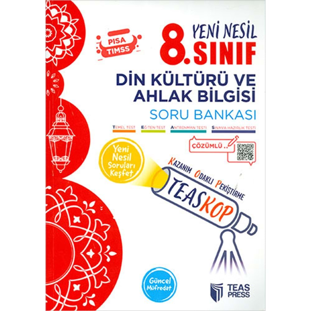 8. Sınıf Din Kültürü Teaskop Soru Bankası Teass Press