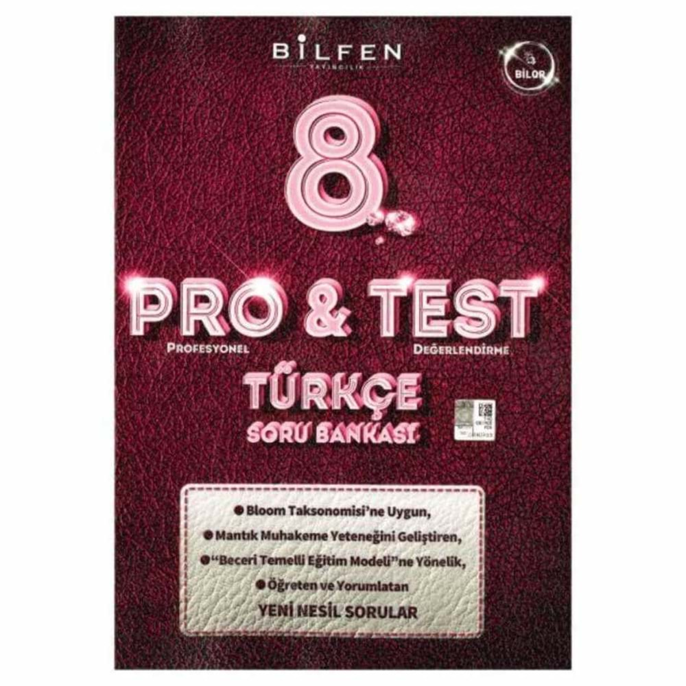 Bilfen 8.Sınıf Türkçe Pro&Test Soru Bankası