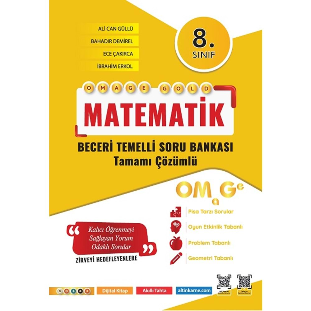 8. Sınıf Omage Gold Matematik Soru Bankası