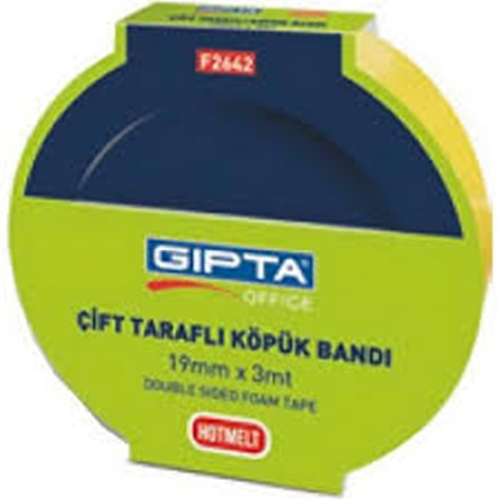 GIPTA BANT-ÇİFT TARAFLI BANT 19MM*3MT