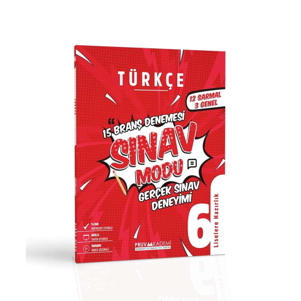 6. SINIF TÜRKÇE BRANŞ DENEMESİ