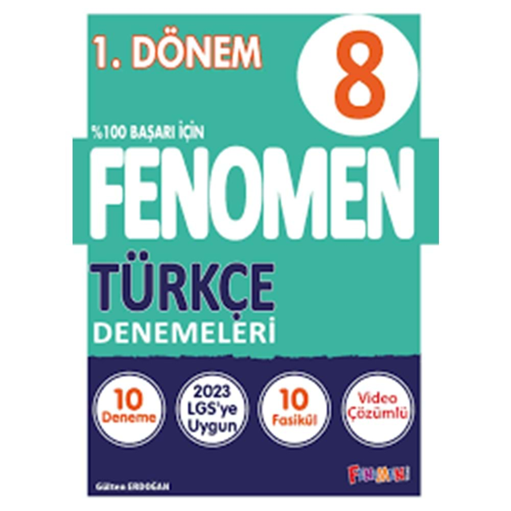 FENOMEN 8 İLK DÖNEM TÜRKÇE10 LU DENEME