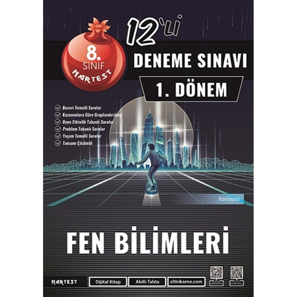 8. Sınıf 1. Dönem Mod 12 Fen Bilimleri Deneme Sınavı