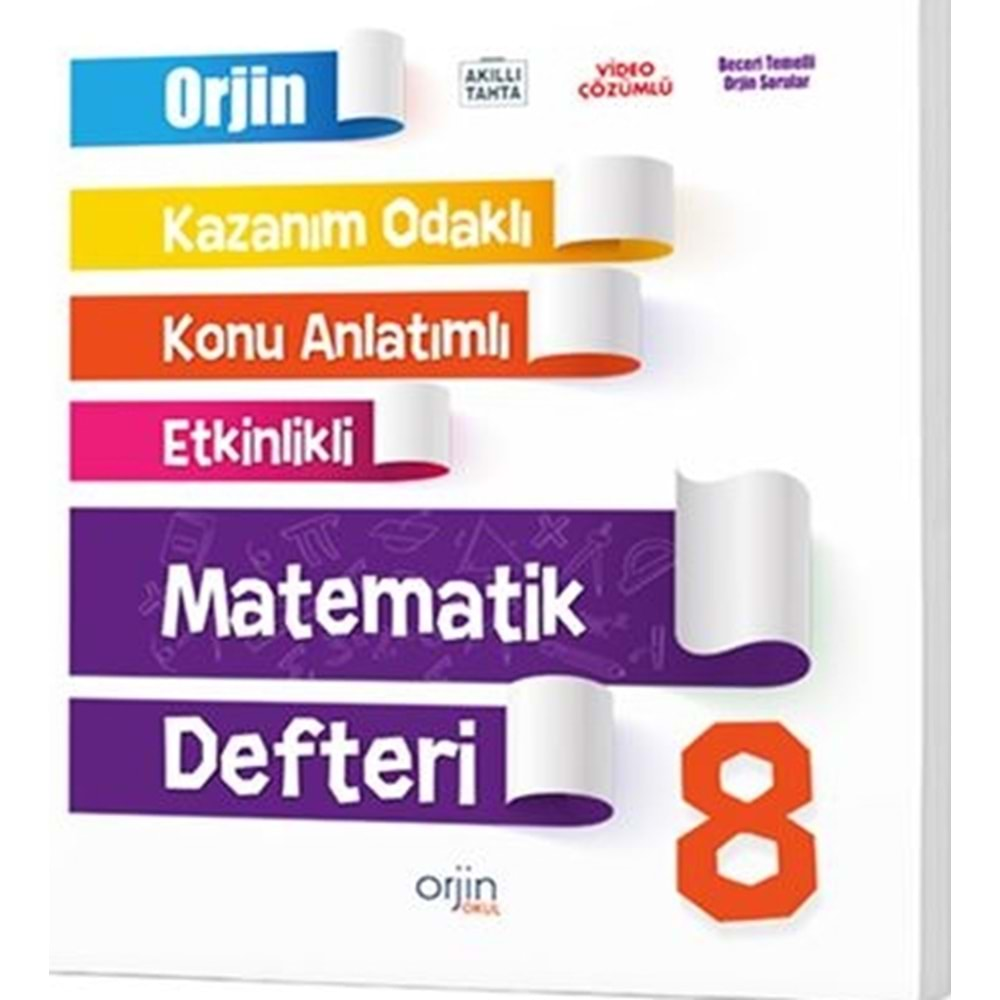 ORJİN MATEMATİK DEFTERİ 8. SINIF