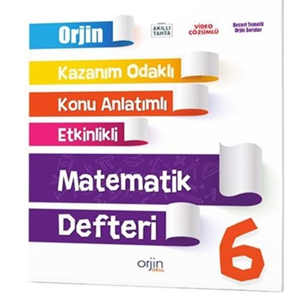 ORJİN 6 MATEMATİK DEFTER