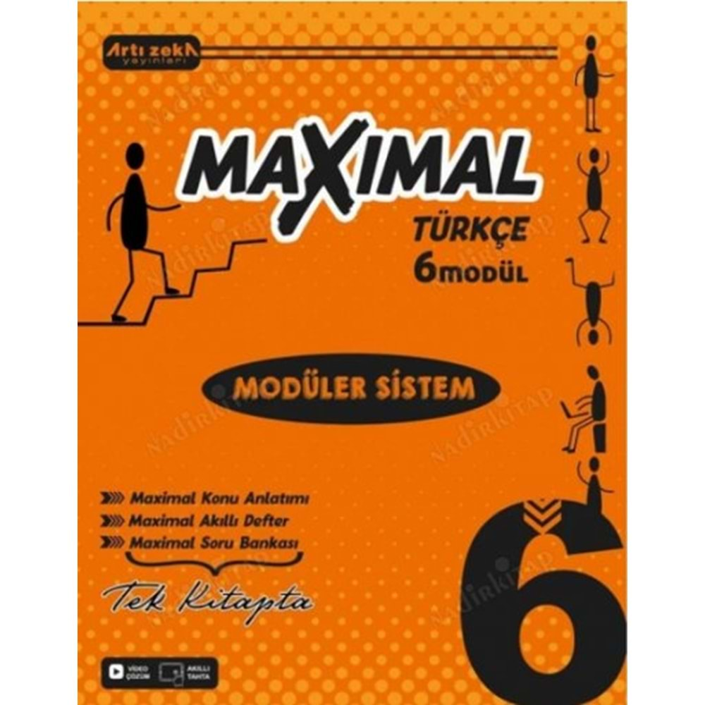 6 SINIF MAXİMAL TÜRKÇE MODÜLER KİTAP