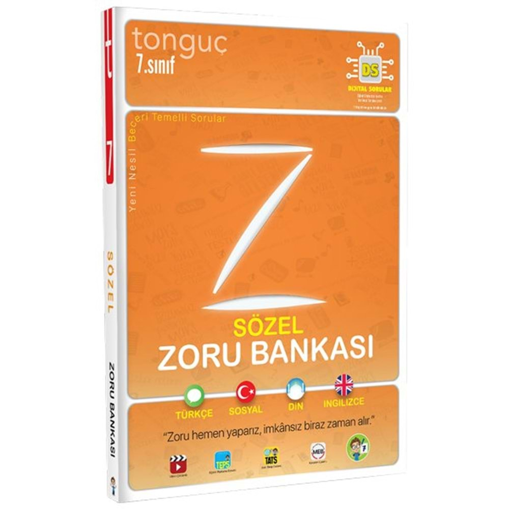 7. Sınıf Sözel Zoru Bankası Tonguç Akademi