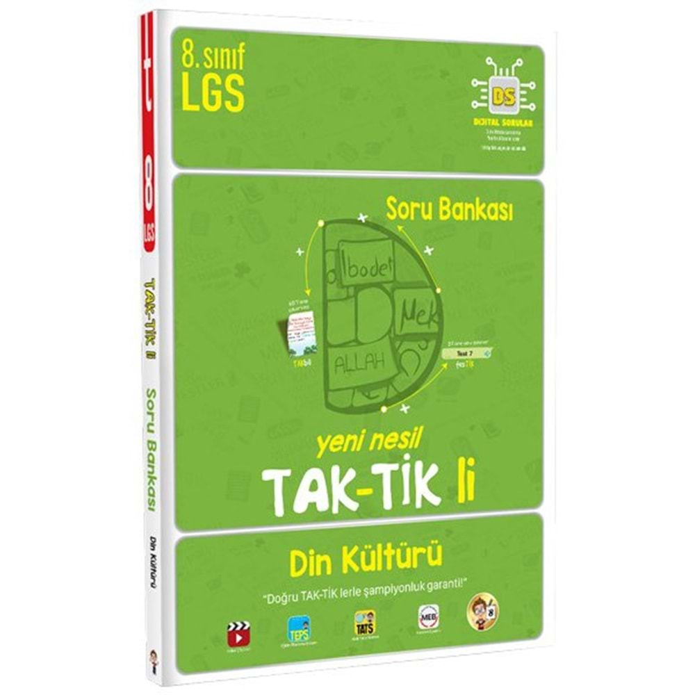 8. Sınıf LGS Din Kültürü ve Ahlak Bilgisi Taktikli Soru Bankası Tonguç Akademi