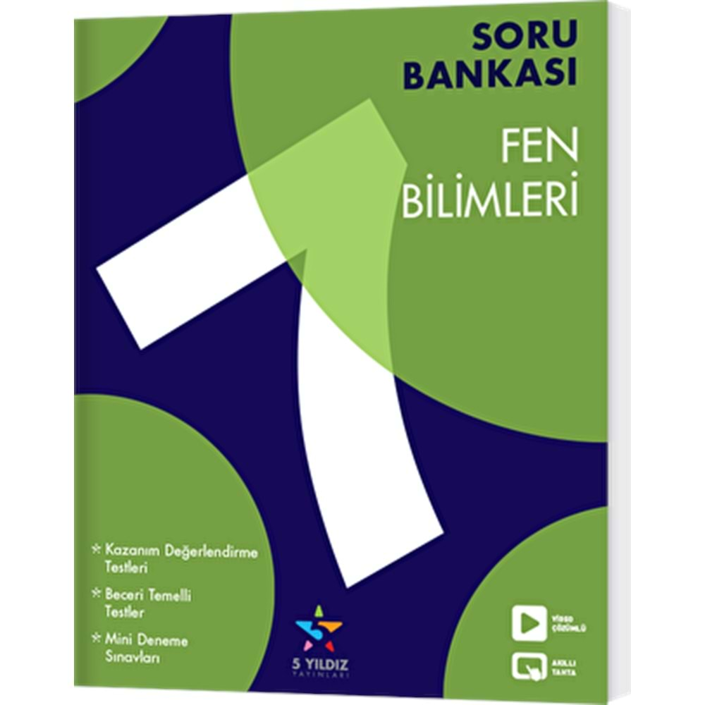 7. Sınıf Fen Bilimleri Soru Bankası 5 Yıldız Yayınları