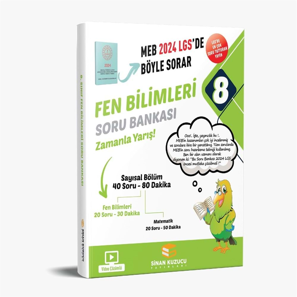 Fen Bilimleri Soru Bankası | 8. Sınıf LGS 2024