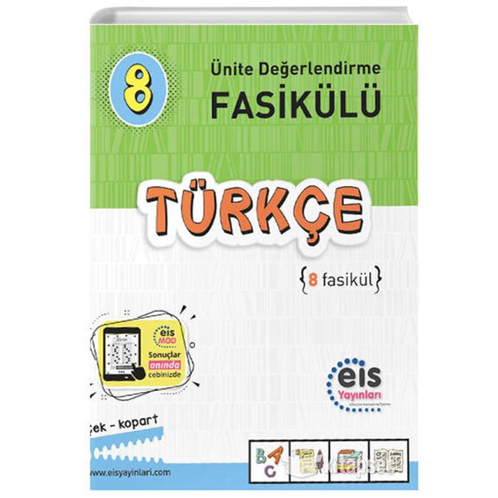 Eis Yayınları 8. Sınıf Ünite Değerlendirme Fasikülü Türkçe