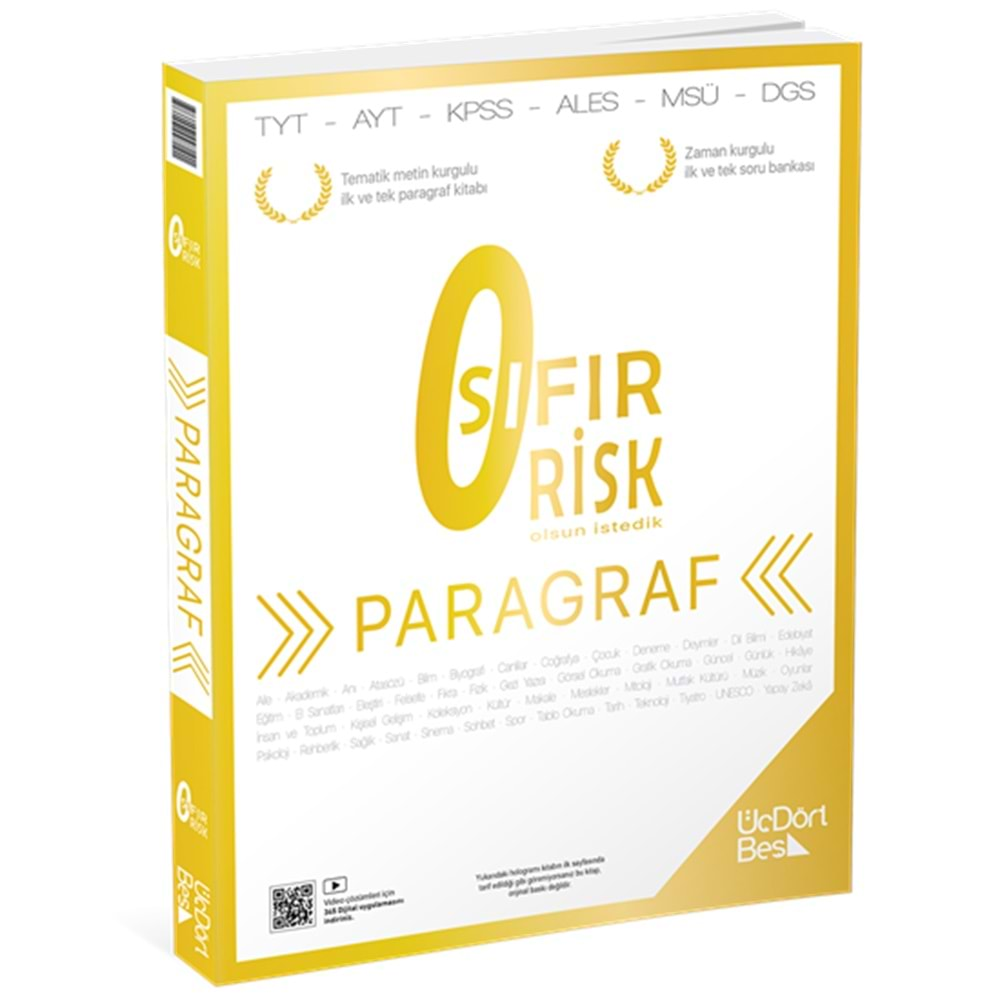 345 - Paragraf Sıfır Risk