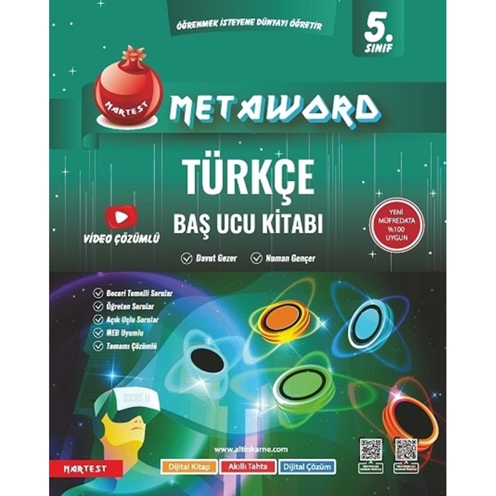 5. Sınıf Metaword Türkçe 2024 Yeni