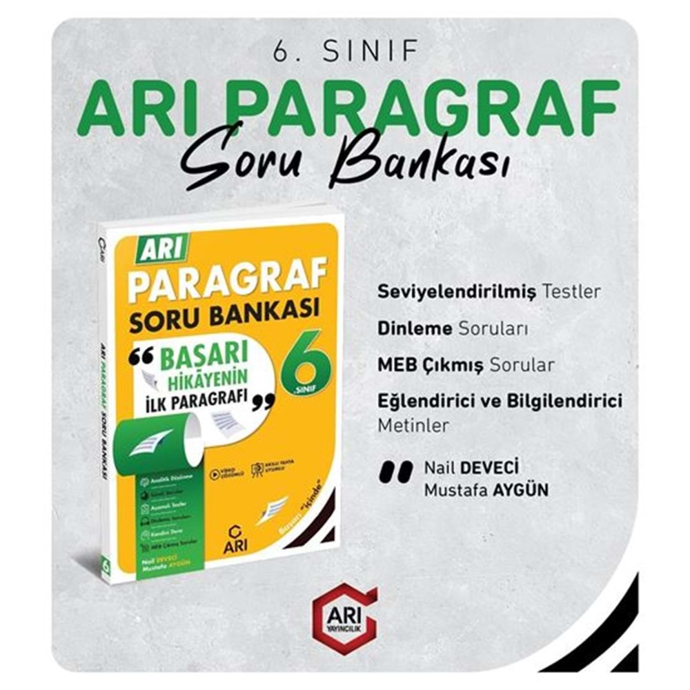 6 Sınıf Ari Paragraf Soru Bankası