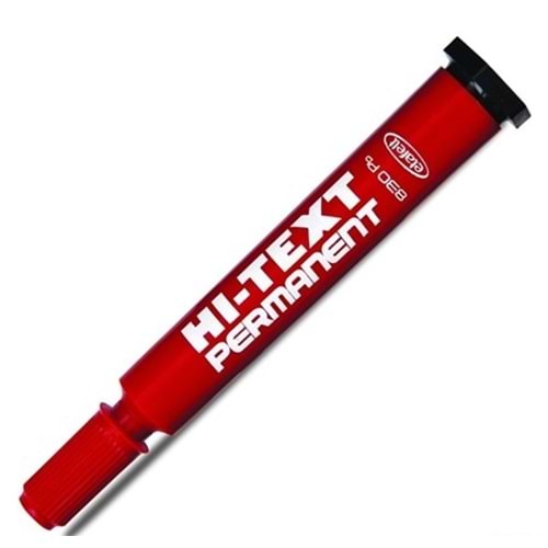 Hi-Text Permanent Koli Kalemi Kesik Uç Kırmızı