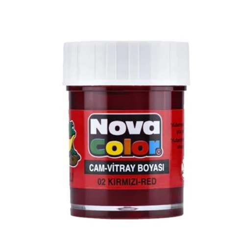 Nova Color Su Bazlı Cam Boya Şişe Kırmızı