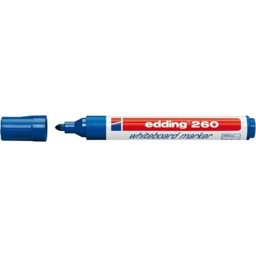 Edding (E-260) Beyaz Tahta Kalemi Mavi