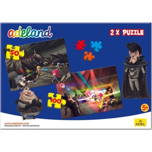 Adeland 2X1 Puzzle 2, 50 Ve 100 Parça