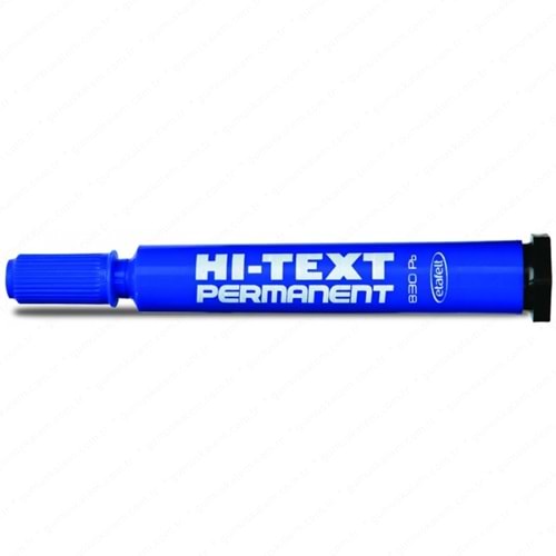 Hi-Text 830Pc Kesik Uçlu Permanent Kalem 6 Mm Mavi