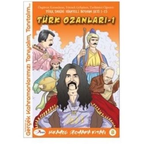 Türk Ozanları 1 Hikayeli Boyama Kitabı 8