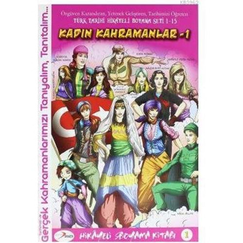 Kadın Kahramanlar 1 Boyama Kitabı