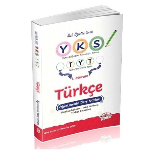 Editör TYT Türkçe Öğretmenin Ders Notları