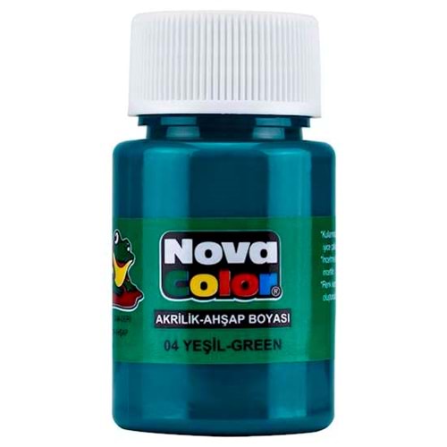 Nova Color Akrilik Boya Şişe 30cc Yeşil Nc-172