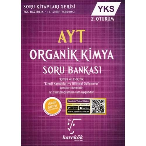 Karekök AYT YKS 2. Oturum Organik Kimya Soru Bankası Yeni