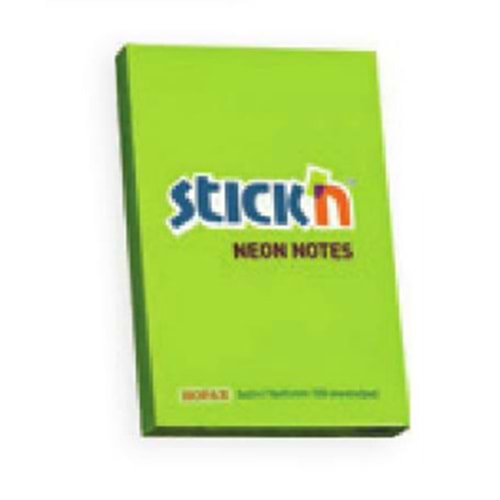 Gıpta Stickn Neon Yeşil 100 Yaprak 76x51 Yapışkanlı not Kağıdı