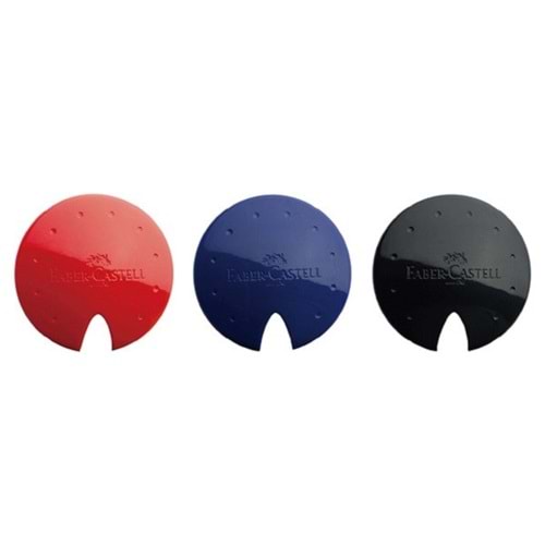Faber Castell Kalemtraş Ufo Kırmızı Mavi Siyah