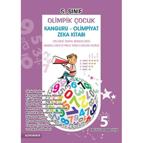 Altın Nokta 5. Sınıf Olimpik Çocuk Kanguru Olimpiyat Zeka Kitabı